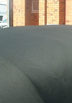 After Cabriolet roof clean. Preston, Lancashire