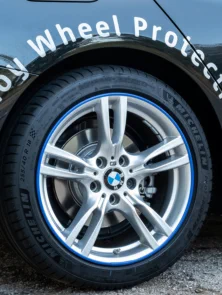 alloy wheel protection blue