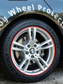 alloy wheel protection red